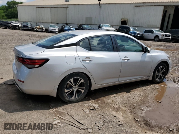 2021 Nissan Sentra SV with VIN 3N1AB8CV6MY208984, listed as a Copart auction lot 61301575 with 40,055 mi miles and Salvage title. Bid and sale history available at DreamBid. Image 3.