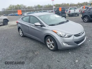 2012 Hyundai Elantra Limited with VIN KMHDH4AE2CU433033, listed as a IAAI auction lot 42006893 with 124,892 mi miles. Bid and sale history available at carsss.com. Image 1.