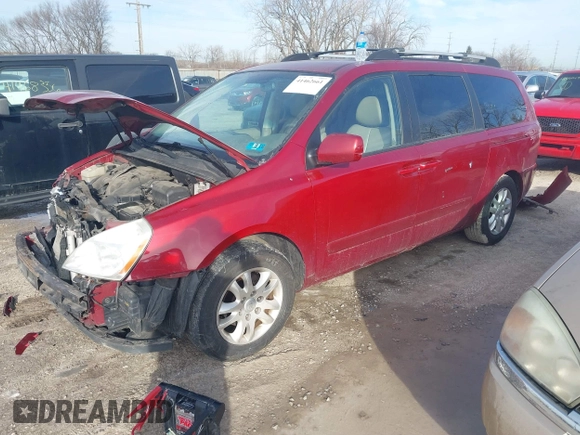 2008 Kia Sedona LX with VIN KNDMB233186264043, listed as a IAAI auction lot 41462661 with 183,763 mi miles. Bid and sale history available at carsss.com. Image 18.
