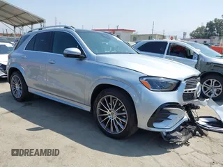 2024 Mercedes-Benz GLE 450 with VIN 4JGFB5KB2RB020084, listed as a IAAI auction lot 42597712 with 24,222 mi miles and . Bid and sale history available at DreamBid. Image 1.