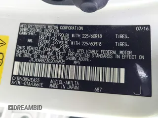 2016 Lexus NX 200t with VIN JTJYARBZ3G2046935, listed as a IAAI auction lot 41940243 with 63,831 mi miles and . Bid and sale history available at DreamBid. Image 9.