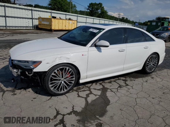 2016 Audi A6 Prestige with VIN WAUHGAFC5GN102023, listed as a Copart auction lot 57486715 with 122,807 mi miles and Salvage title. Bid and sale history available at DreamBid. Image 1.
