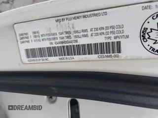 2013 Subaru Tribeca Touring с VIN 4S4WX9HD0D4401298, выставлен на аукционе IAAI как лот 42250922 с пробегом 164 657 миль миль и . История ставок и продаж доступна на DreamBid. Изображение 9.