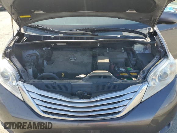 2011 Toyota Sienna XLE AAS with VIN 5TDYK3DC9BS012084, listed as a Copart auction lot 53740365 with 141,440 mi miles and Salvage Title. Bid and sale history available at DreamBid. Image 12.