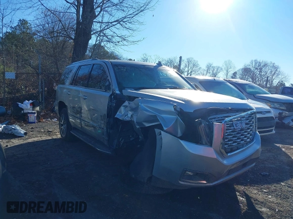 2018 GMC Yukon Denali with VIN 1GKS1CKJ9JR241330, listed as a IAAI auction lot 41180538 with 100,300 mi miles. Bid and sale history available at carsss.com. Image 1.