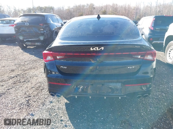 2022 Kia K5 GT with VIN 5XXG44J88NG137594, listed as a IAAI auction lot 41565186 with 54,047 mi miles. Bid and sale history available at carsss.com. Image 16.