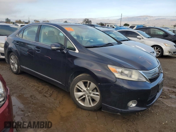 2010 Lexus HS 250h with VIN JTHBB1BA6A2018733, listed as a Copart auction lot 85568624 with 127,060 mi miles and Salvage Title. Bid and sale history available at DreamBid. Image 4.