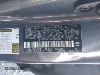 2008 Toyota Prius z VIN JTDKB20U883383830, wystawiony jako IAAI lot #42386809 z przebiegiem 199 115 mil mil oraz . Historia ofert i sprzedaży dostępna na DreamBid. Obrazek 9.