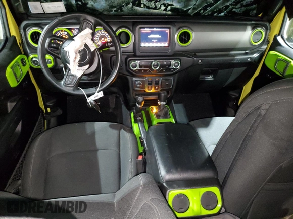 2022 Jeep Wrangler Sport S with VIN 1C4GJXAG0NW249533, listed as a Copart auction lot 45987715 with 29,364 mi miles and Salvage title. Bid and sale history available at DreamBid. Image 8.