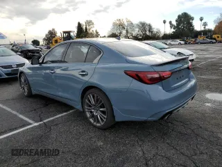 2021 Infiniti Q50 Red Sport 400 with VIN JN1FV7DP5MM850476, listed as a Copart auction lot 42604755 with 20,975 mi miles and Salvage Title. Bid and sale history available at DreamBid. Image 2.