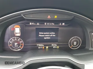 2019 Audi Q7 Premium Plus with VIN WA1LHAF79KD024240, listed as a Copart auction lot 57063645 with 77,844 mi miles and Salvage title. Bid and sale history available at DreamBid. Image 9.