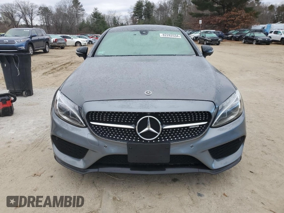 2017 Mercedes-Benz C 43 AMG with VIN WDDWJ6EB4HF556511, listed as a Copart auction lot 82282534 with 145,225 mi miles and Salvage Title. Bid and sale history available at carsss.com. Image 5.