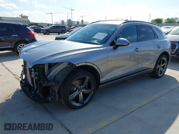 2024 Genesis GV70 2.5T with VIN 5NMMADTB2RH006771, listed as a IAAI auction lot 42011216 with 9,482 mi miles and . Bid and sale history available at DreamBid. Image 2.