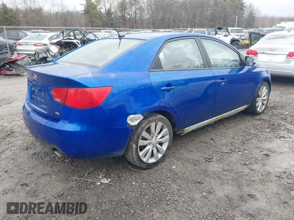 2010 Kia Forte SX with VIN KNAFW4A38A5142042, listed as a IAAI auction lot 41711307 with 162,765 mi miles. Bid and sale history available at carsss.com. Image 4.