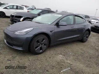 2023 Tesla Model 3 with VIN 5YJ3E1EA4PF426968, listed as a Copart auction lot 85933574 with Not Provided miles and Salvage Title. Bid and sale history available at DreamBid. Image 1.