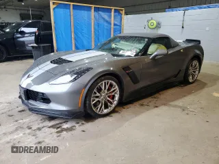 2015 Chevrolet Corvette Z06 3LZ with VIN 1G1YU3D61F5604992, listed as a Copart auction lot 66395114 with 23,555 mi miles and Salvage Title. Bid and sale history available at carsss.com. Image 1.