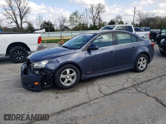 2013 Chevrolet Cruze 1LT with VIN 1G1PC5SB5D7249787, listed as a Copart auction lot 52697035 with 153,129 mi miles and Salvage Title. Bid and sale history available at carsss.com. Image 1.