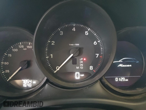2023 Porsche Macan with VIN WP1AA2A50PLB00727, listed as a Copart auction lot 53501815 with 7,854 mi miles and Salvage Title. Bid and sale history available at carsss.com. Image 9.