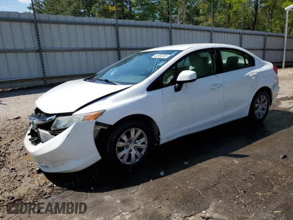 2012 Honda Civic LX z VIN 19XFB2F57CE043782, wystawiony jako Copart lot #52384305 z przebiegiem 170 544 mil mil oraz Szkoda całkowita • Salvage title. Historia ofert i sprzedaży dostępna na DreamBid. Obrazek 1.