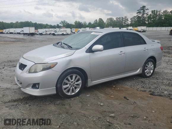 2010 Toyota Corolla with VIN 1NXBU4EE7AZ278750, listed as a Copart auction lot 53938585 with 264,427 mi miles and Clean Title. Bid and sale history available at carsss.com. Image 1.