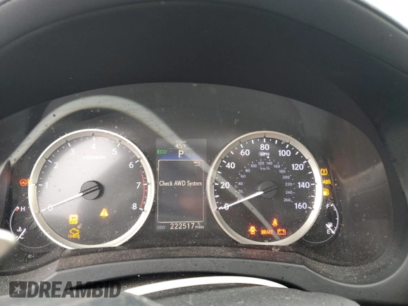 2016 Lexus IS 300 with VIN JTHCM1D23G5004476, listed as a Copart auction lot 49593495 with 222,517 mi miles and Salvage Title. Bid and sale history available at carsss.com. Image 9.