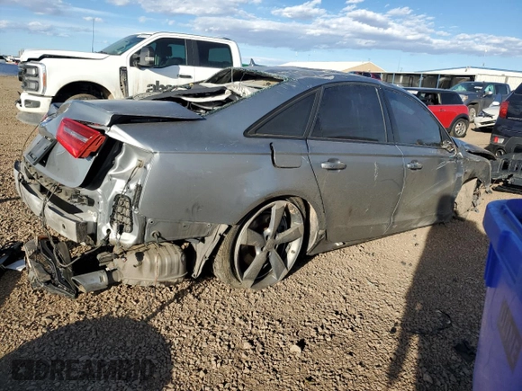 2015 Audi A6 Prestige with VIN WAUHGAFC4FN041391, listed as a Copart auction lot 45207025 with 126,724 mi miles and Salvage title. Bid and sale history available at DreamBid. Image 3.
