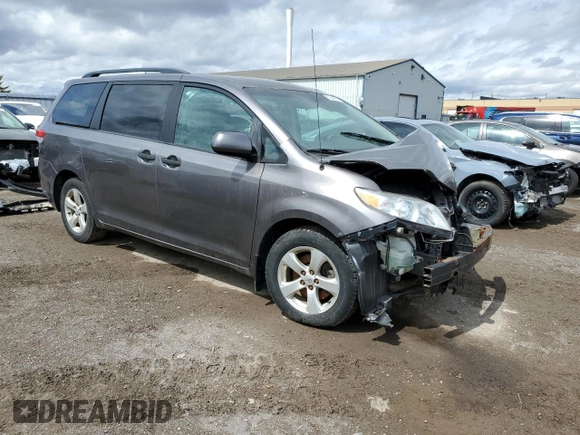 2011 Toyota Sienna with VIN 5TDZK3DC4BS081429, listed as a Copart auction lot 51644065 with 0 mi miles and Salvage Title. Bid and sale history available at carsss.com. Image 4.