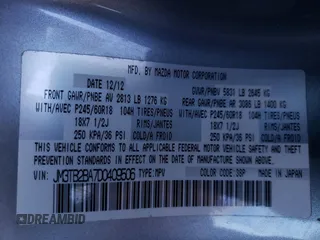 2013 Mazda CX-9 Sport with VIN JM3TB2BA7D0409506, listed as a Copart auction lot 43003285 with 193,375 mi miles and Salvage Title. Bid and sale history available at carsss.com. Image 13.