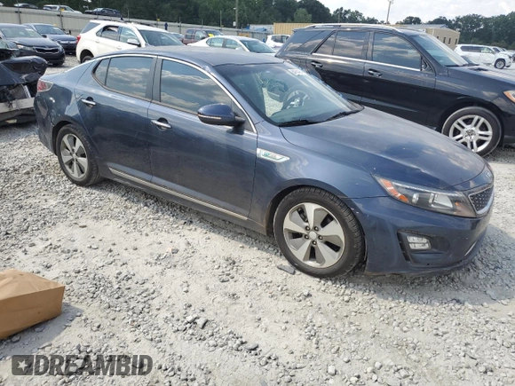 2015 Kia Optima Hybrid EX with VIN KNAGN4AD5F5080400, listed as a Copart auction lot 66064494 with 91,538 mi miles and Salvage Title. Bid and sale history available at carsss.com. Image 4.