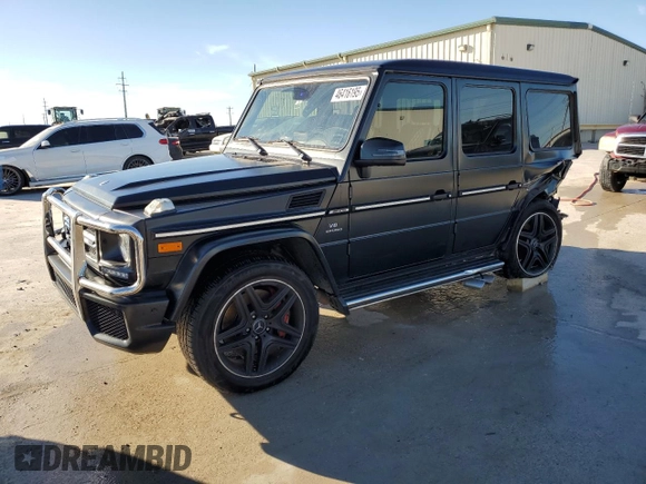 2017 Mercedes-Benz G-Class AMG G 63 with VIN WDCYC7DF8HX281415, listed as a Copart auction lot 46416195 with 68,577 mi miles and Clean Title. Bid and sale history available at carsss.com. Image 1.