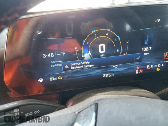 2025 Chevrolet Equinox FWD RS with VIN 3GNAXLEG1SL211695, listed as a Copart auction lot 53439675 with 3,115 mi miles and Salvage title. Bid and sale history available at DreamBid. Image 9.