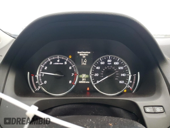 2020 Acura TLX w/Technology Pkg with VIN 19UUB2F49LA000919, listed as a Copart auction lot 83974594 with 25,502 mi miles and Salvage Title. Bid and sale history available at carsss.com. Image 9.