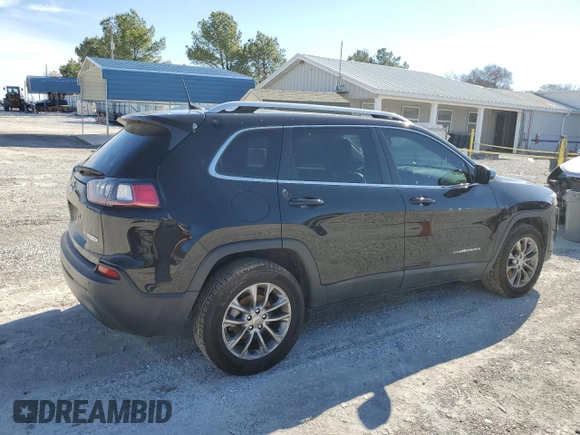 2020 Jeep Cherokee Latitude Plus with VIN 1C4PJLLBXLD525512, listed as a Copart auction lot 43644995 with 63,342 mi miles and Salvage Title. Bid and sale history available at carsss.com. Image 3.