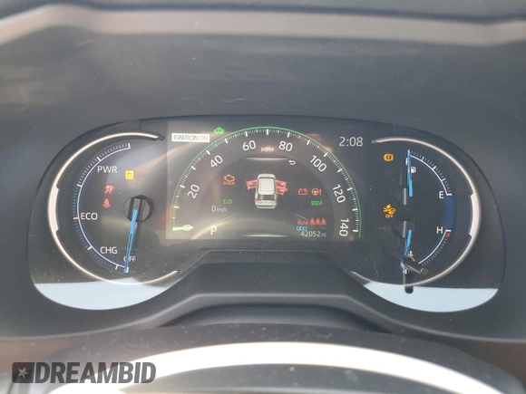 2024 Toyota RAV4 Hybrid XSE with VIN 2T3E6RFV5RW071313, listed as a Copart auction lot 58991725 with 42,052 mi miles and Salvage title. Bid and sale history available at DreamBid. Image 9.