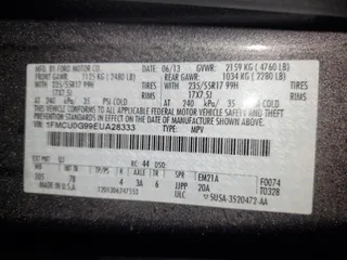 2014 Ford Escape SE with VIN 1FMCU0G99EUA28333, listed as a Copart auction lot 41561195 with 107,679 mi miles and Salvage Title. Bid and sale history available at carsss.com. Image 15.
