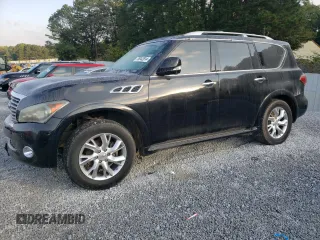 2013 Infiniti QX56 8-passenger with VIN JN8AZ2ND7D9730267, listed as a Copart auction lot 76042814 with 166,620 mi miles and Clean Title. Bid and sale history available at carsss.com. Image 1.
