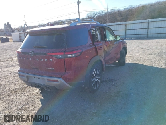 2024 Nissan Pathfinder Platinum z VIN 5N1DR3DJ1RC205331, wystawiony jako IAAI lot #41460658 z przebiegiem 22 980 mil mil oraz . Historia ofert i sprzedaży dostępna na DreamBid. Obrazek 4.