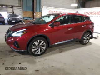 2021 Nissan Murano SL with VIN 5N1AZ2CS6MC127547, listed as a Copart auction lot 51979505 with 42,148 mi miles and Salvage Title. Bid and sale history available at DreamBid. Image 1.
