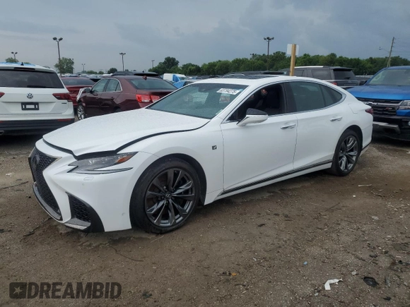 2018 Lexus LS 500 with VIN JTHC51FF0J5000809, listed as a Copart auction lot 63794275 with 100,177 mi miles and Clean title. Bid and sale history available at DreamBid. Image 1.