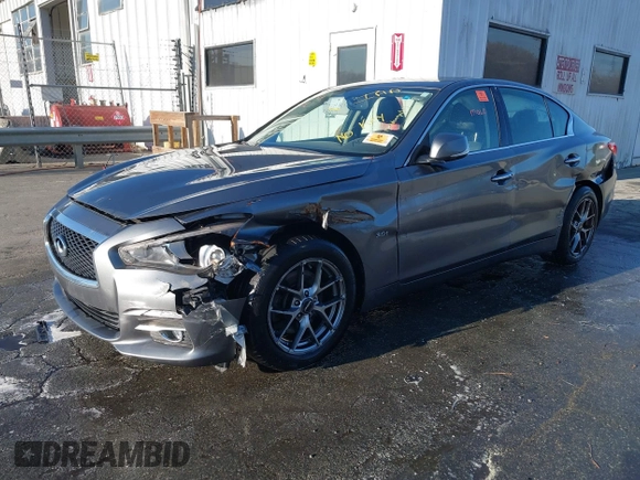 2017 Infiniti Q50 3.0t Premium with VIN JN1EV7AR1HM837831, listed as a IAAI auction lot 41818427 with 68,425 mi miles. Bid and sale history available at carsss.com. Image 2.