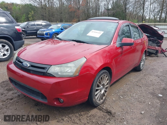 2010 Ford Focus SES with VIN 1FAHP3GN9AW169259, listed as a IAAI auction lot 41926145 with 192,661 mi miles. Bid and sale history available at carsss.com. Image 2.