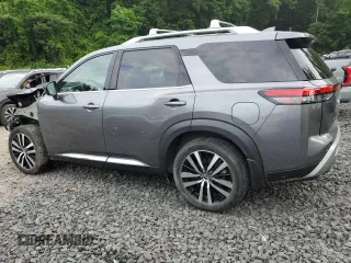 2023 Nissan Pathfinder Platinum with VIN 5N1DR3DK6PC228996, listed as a Copart auction lot 63266985 with 24,356 mi miles and Salvage title. Bid and sale history available at DreamBid. Image 2.