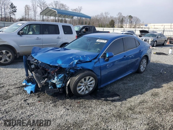 2020 Toyota Camry LE with VIN 4T1C11AK7LU374582, listed as a Copart auction lot 48851475 with 79,532 mi miles and Salvage Title. Bid and sale history available at DreamBid. Image 1.