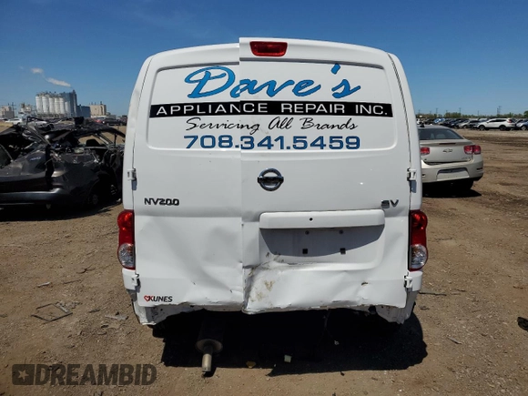 2021 Nissan NV200 S with VIN 3N6CM0KNXMK707399, listed as a Copart auction lot 56585605 with 51,484 mi miles and Salvage title. Bid and sale history available at DreamBid. Image 6.