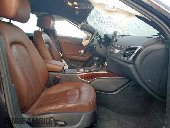 2015 Audi A6 3.0T Premium Plus with VIN WAUFGAFCXFN016132, listed as a Copart auction lot 50551585 with 90,637 mi miles and Salvage Title. Bid and sale history available at carsss.com. Image 7.