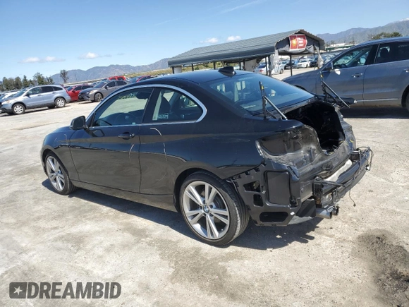 2015 BMW 2 Series 228i with VIN WBA1F9C52FVW98473, listed as a Copart auction lot 46229703 with 74,278 mi miles. Bid and sale history available at carsss.com. Image 2.