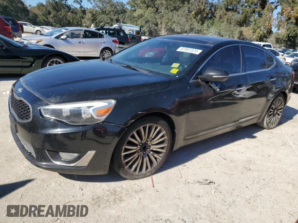 2014 Kia Cadenza Premium with VIN KNALN4D71E5121091, listed as a Copart auction lot 82902324 with 205,042 mi miles and Clean Title. Bid and sale history available at carsss.com. Image 1.