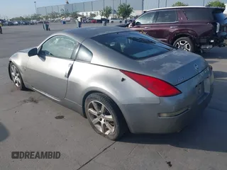 2003 Nissan 350Z Touring with VIN JN1AZ34E63T017795, listed as a IAAI auction lot 42044606 with 110,533 mi miles. Bid and sale history available at carsss.com. Image 3.