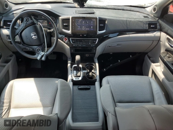 2017 Honda Ridgeline RTL-E with VIN 5FPYK3F74HB039715, listed as a Copart auction lot 60271415 with 56,892 mi miles and Salvage title. Bid and sale history available at DreamBid. Image 8.