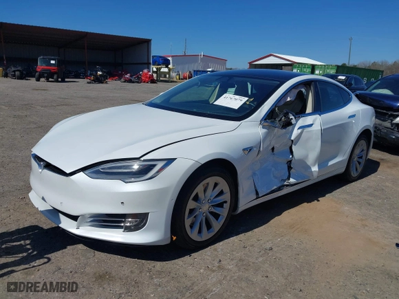 2017 Tesla Model S 100D with VIN 5YJSA1E23HF189813, listed as a IAAI auction lot 41767079 with 53,541 mi miles. Bid and sale history available at carsss.com. Image 17.